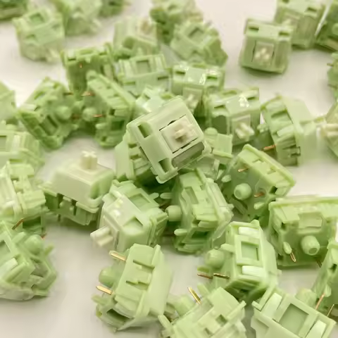 HUANO Matcha Latte V2 Switch linear 5 Pin 45g HiFi With Light Guide Switches Mechanical Keyboard Fin