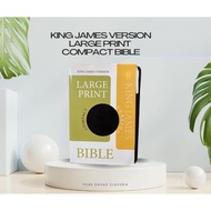 PCBS KJV 1611 LARGE PRINT COMPACT BIBLE BONDED LEATHER-BLACK