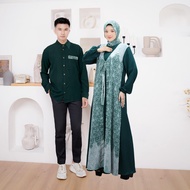 Layer Dilla Couple Sarimbit Kekinian - Gamis Koko Lamaran - Couple Serasi - Demore