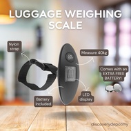 [Ready Stock] Luggage Weighing Scale Portable Hanging Weight Scale Alat Penimbang Beg Berat 40kg