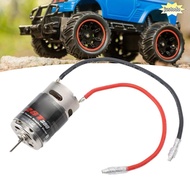 JUSTO RC Brushed Motor, Stainless Steel Low Noise Brushed RC Motor, Durable High Torsion 390 28T RC 