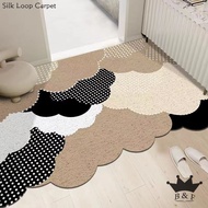 Simple Special-shaped Wire Loop Carpet Entry Door Porch Scraping Mud Floor Mats Household Pvc Cuttable Dust-removing Anti-slip Floor Mats