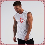 Men Summer Bodybuilding Vest Loose Gym Sleeveless Cotton Bodybuilding Tank Top