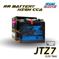 แบตเตอรี่ RR JTZ7 เทียบเท่า FB FTZ7s สำหรับ CBR150,MX,CLICK125i, FIORE, FILANO, PCX ทุกรุ่น