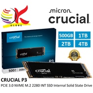 CRUCIAL INT SSD P3 PCIE M.2 2280 NVMe PCIE GEN 3 x4 INTERNAL SOLID STATE DRIVE - 4TB (CT4000P3SSD8)