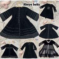 Black Abaya, Latest Umrah Women's Gamis, Muslim Fashion, Turkey, Kids' Abaya Collection Abaya Dress 