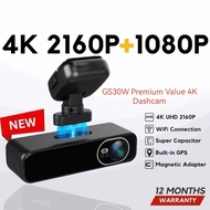 SAFECAM GS30W 4K Dashcam 2160P WIFI Built-in GPS Super Capacitor Magnetic 24-H
