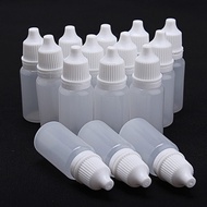 100Pcs 10ml Empty Plastic Squeezable Dropper Bottles Eye Liquid Dropper LDPE