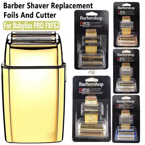 Hair Clipper Cutter And Foils Head For Babyliss Pro FXFS2 Electric Shaver Replacement Clipper Blades