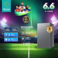 Hisense Kulkas 1 Pintu - RR120D4IGN - 91L Single Door - (Refrigerator) Lemari Es【Net Capacity 91L】【S
