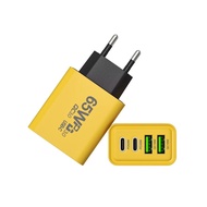 65W Gallium Nitride PD Charger 2A2C Multi-Function 65W Adapter 65W Four-Port Charger