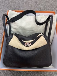 門市現貨Hermes Lindy 26 Noir phw，tc，stamp G，Hermes Lindy 26 black 黑色銀扣，全新