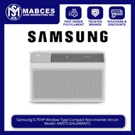 Samsung 0.75HP Window Type Compact Non-Inverter Aircon AW07CGHLAWKNTC