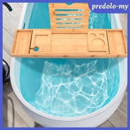 [Serenable] Bathtub Tray Tub Organizer with Slot Soap Dish Tray Nonslip Extendable Bathtub Rack for 