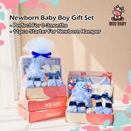 MOO BABY Newborn Gift Set Barang Baby Newborn Hamper Baby Boy Baby Newborn Set Hadiah Anak Lelaki Ba