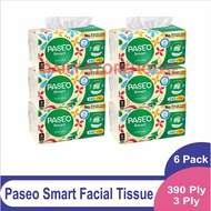 Paseo Smart 390 Ply Facial Tissue 6 Pack Pack Tissue Tisu Facial Tissue