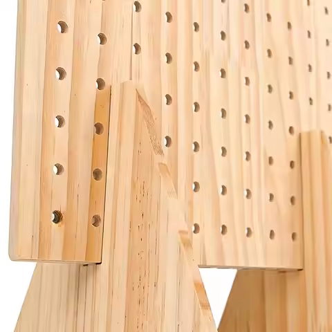 Peg Board Display Stand Heavy-Duty Tabletop Organizer Jewelry Display Table Pegboard Shelf For Craft