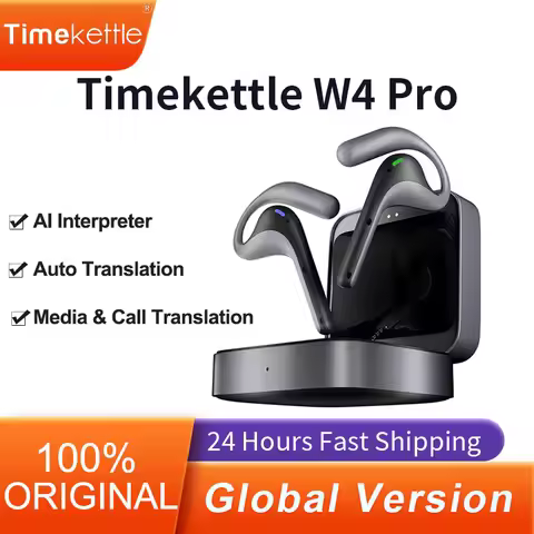 Timekettle W4 Pro AI Interpreter Translation Earbuds Bidirection Simultaneous Smart Translator Heads