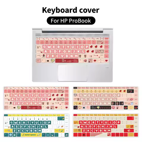 Keyboard Skin for HP Probook 440 G8 14 inch Protection Probook 445 G8 cartoon fun Film Silicone US c