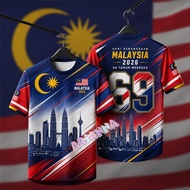 3D clothing Independence Day 69th Merdeka Tshirt 2026 Baju Merdeka 31 August Jalur Gemilang Full Sub