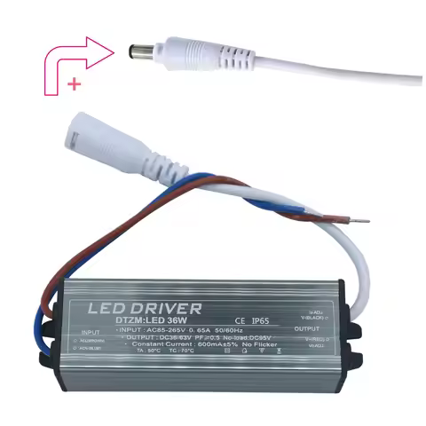 LED Driver 600mA 36W AC85-265V Output 36-65V LEDs Power Supply Lighting Transformers For keep in rep
