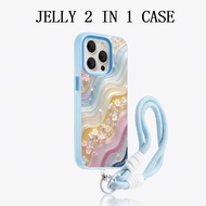 GANTUNGAN Wavy Pattern 2 In 1 Jelly HangerTALI Realme C100i C100x C100 4G P3 Lite Note 80 Realme Not