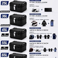 Motorcycle Rear Box 36L 57L 65L Plastic Metal Box