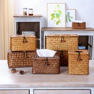 Home Good Handmade Straw Tissue Box Restaurant Tissue Box Creative Car Tissue Box Woven Living Room 