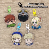 GANTUNGAN Anime key chain dungeon meshi delicious in dungeon keychain anime clear double sided sensh