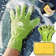 Microfiber Car Wash Gloves Reusable Car Clean Gloves Paint Protection ﻿for Citroen C1 3 6 BX CX GT C
