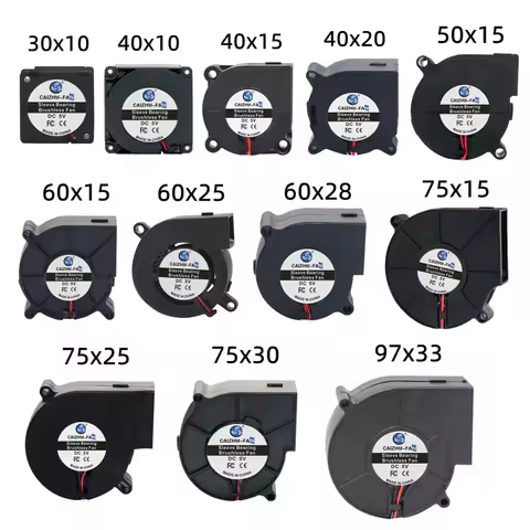 30MM 40MM 50MM 60MM 75MM 97MM Cooling Fan Brushless Motor Case Fan Blower Fan Humidifier FanInductio