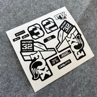 ** New+FOX32SC FOX Front Fork Sticker XC Mountain Bike KASHIMA Front Fork FOX34363840Waterproof High