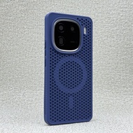 For Vivo iQOO Z9 Turbo Plus Neo 10R Honeycomb Heat Dissipation Breathable Magnetic magsafe phone cas