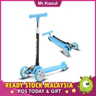 Mr.Kasut Foldable Children 3 Wheels Kick Scooter Breaking System Kid Toys Kids Toy Scooters Boys Gir