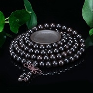 【Shipment Within 24 Hours】Black Wood Bracelet 1.0 6 8mm Ebony Buddhist Beads Unisex Couple Jewelry 1