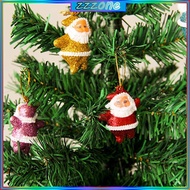 zzz Santa Claus Ornaments for Christmas Tree Decorations 6pcs Mini Santa Ornament