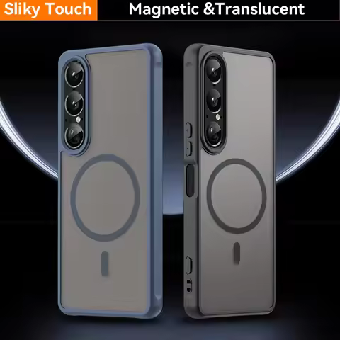 Magnetic Luxury Armor Shockproof MagSafe Phone Case For Sony Xperia 1 VII 10 VII 1VII 10VII Wireless