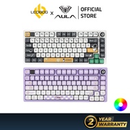 LEOBOG HI75 75%Gaming Keyboard 81 keys Full Hot-Swap Wired Mechanical Keyboard with knob