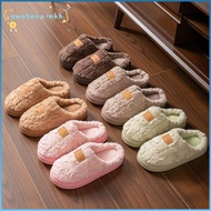 EMOTEMY Furry Slippers - Plush Cotton Warm & Non-Slip Winter House Slides