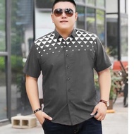 PUTIH KEMEJA Hem JUAN Men's Shirt BIGSIZE Short Shirt Shirt Men's Shirt Screen Printing XXL - White,