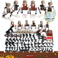 Wuhui 6 ชิ้น SWAT ทหารกองทัพ ww2 minifigures ของเล่นอาคารชุดของเล่นหน่วยการสร้างโซเวียตกองทัพการต่อสู้ของมอสโกรัสเซียทหารแห่งชาติอาคารอิฐส