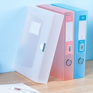 Transparent Color File Box1/2/3.5/5.5/7.5Thickened File Box Documentary Box Student Test Paper Storage Box RU7C