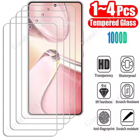 1/4PCS Tempered Glass For ASUS Zenfone 12 Ultra 11 10 ROG Phone 9 FE 8 Pro 7 Ultimate 6 6D 5 5S 3 2 