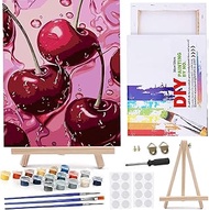 MaiMMaledy Paint by Numbers Kit 8Lx12W inch for Adults Beginners Canvas Pictures with Framed Drawing