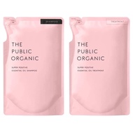 [Direct from Japan] THE PUBLIC ORGANIC SUPER POSITIVE Essential Oil Shampoo/Treatment(Refill) 400mL (Frankincense &amp; ylang-ylang) *made in japan*Amino acid*aroma*essential oil*additive-free*No-silicon