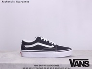 แวนส์ Vans Sk8 Hi Classic Black & White Fleece Lined Low Tops Sneakers ของ แท้ รองเท้ากลางแจ้ง รองเท