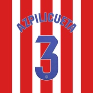 OFFICIAL AZPILICUETA #3 La Liga 2025-26 Atletico Madrid Home PRINT