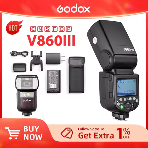 Godox V860III TTL HSS 2.4G Speedlite V860III-C V860III-N V860III-S Camera Flash for Canon Sony Nikon