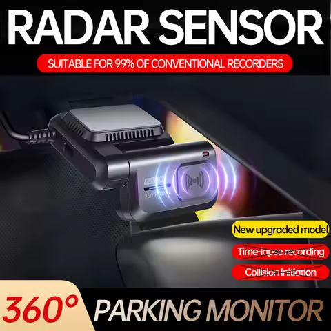 XUOIB 360° Radar Parking Surveillance Partner for Dash Cam & Hardwire Kit for 24H Parking Monitor in