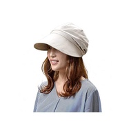 Quai (Quai) Hat Women's Hats Cut Small Faces With Sex UV, Stylish Folding Fashionable (Beige)